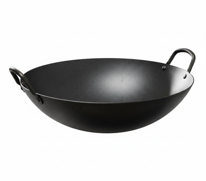 Wok With Double Rivited Handles