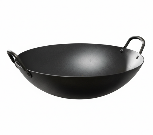 Wok With Double Rivited Handles