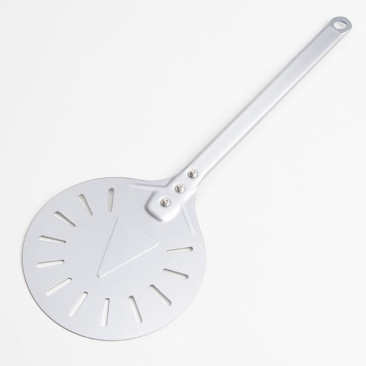 Pizza Spade Perforated Round Pizza Paddle Anodized Scratch Free