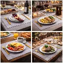 PE2960 Table Mat : Place Mat DK-SILVER GRAY_Lifestyle .webp