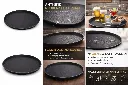 Professional Hospitality Fibreglass Serving Tray Black round.webp