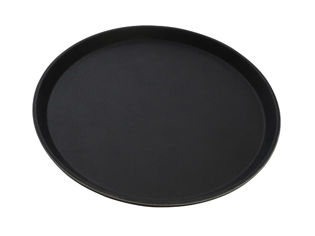 FG Anti Skid Fibreglass Salver Black Round.webp