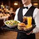 Durable Hygienic Fibreglass Salver Tray for Hospitality Service.webp