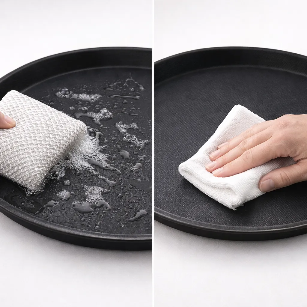 Durable Hygienic Fibreglass Salver Tray Anti Skid for Daily Use.webp