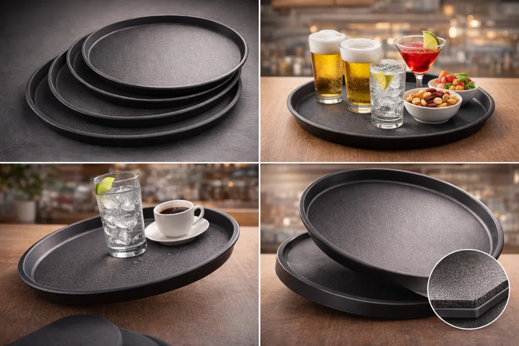 Lightweight Heavy Duty Fibreglass Serving Tray Anti Skid.webp