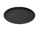 Anti Skid Fibreglass Serving Tray Rubberised Surface Black.webp
