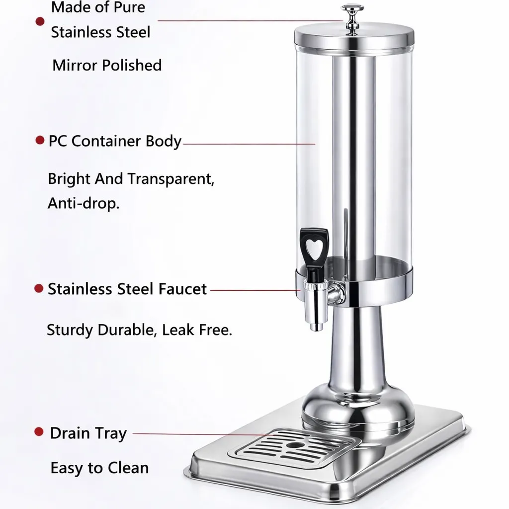Hotel Grade Stainless Steel Beverage Dispenser.webp