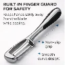 Premium Stainless Steel Fruit & Vegetable Peeler – Sharp Precision Blade with Built-In Finger Guard PE0445.webp
