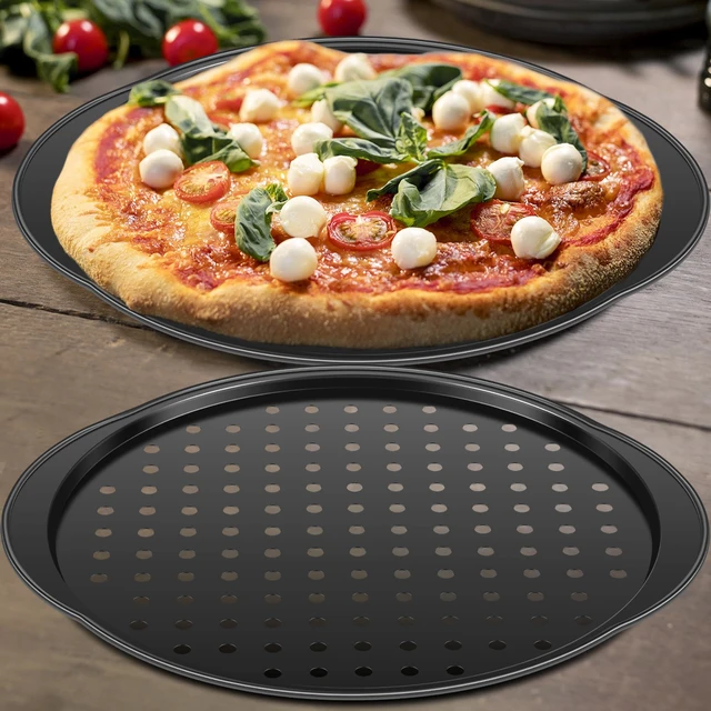 [PE07-14] Pizza Baking Pan Perforated 38cm