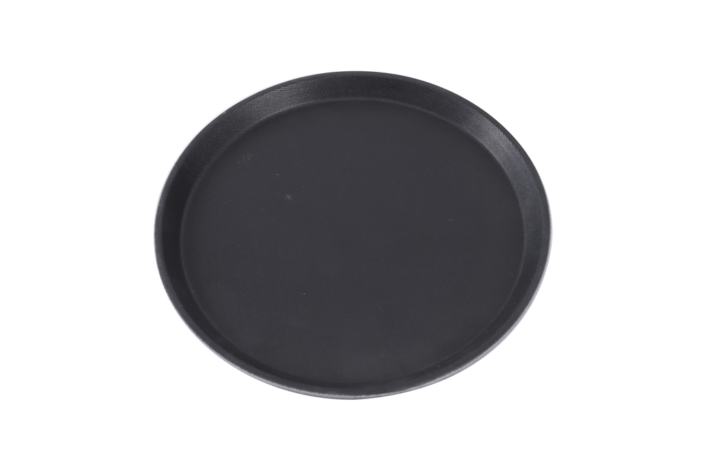 [PE6910] FG Anti-skid | Black Round Salver (Serving Tray)16in