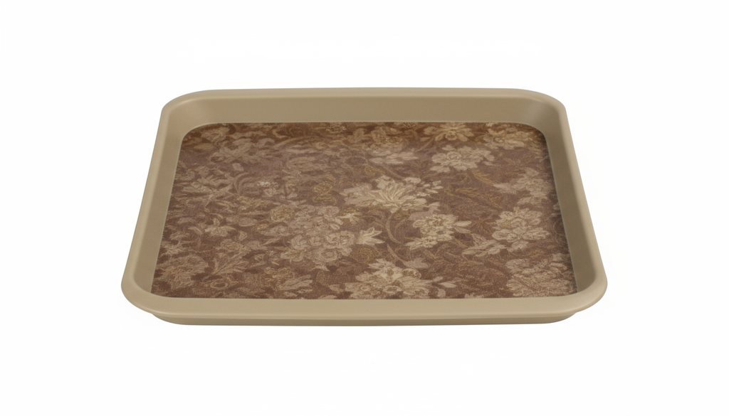 Textured Salver / Serving Tray  15x12 In. mix colour