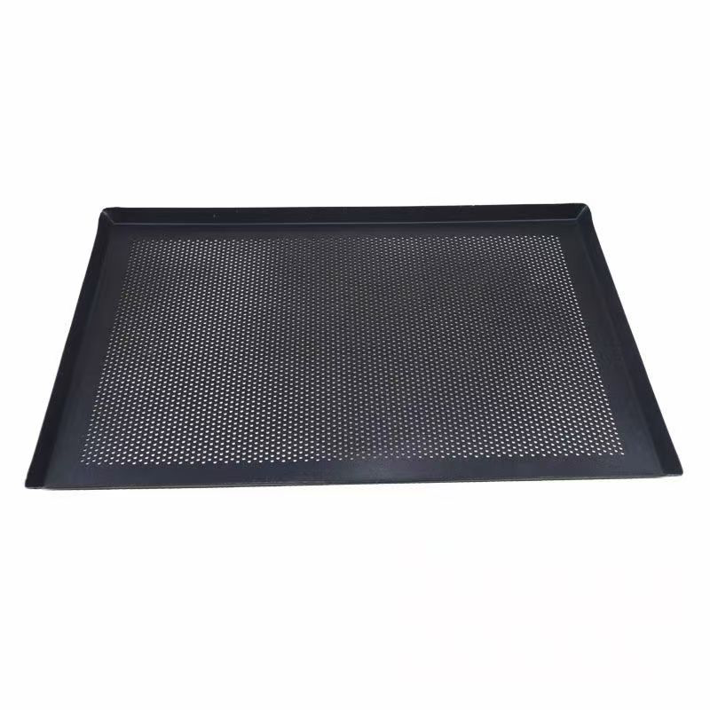 [BT-Black-01] Baking Tray Perforated with Teflon Coating 60x40cm 24x18in