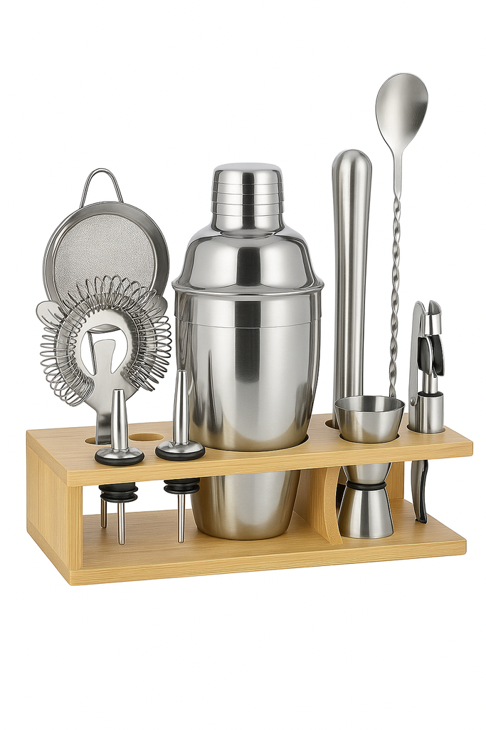 [HFLZTJQ-55] Bar set of 11pcs with wooden Rack