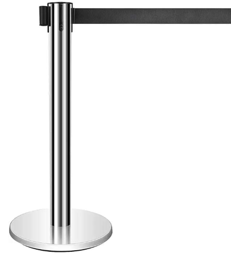 [Em1182_Silver] Barrier / Q-Manager - Silver with 2M/6ft Red Strip