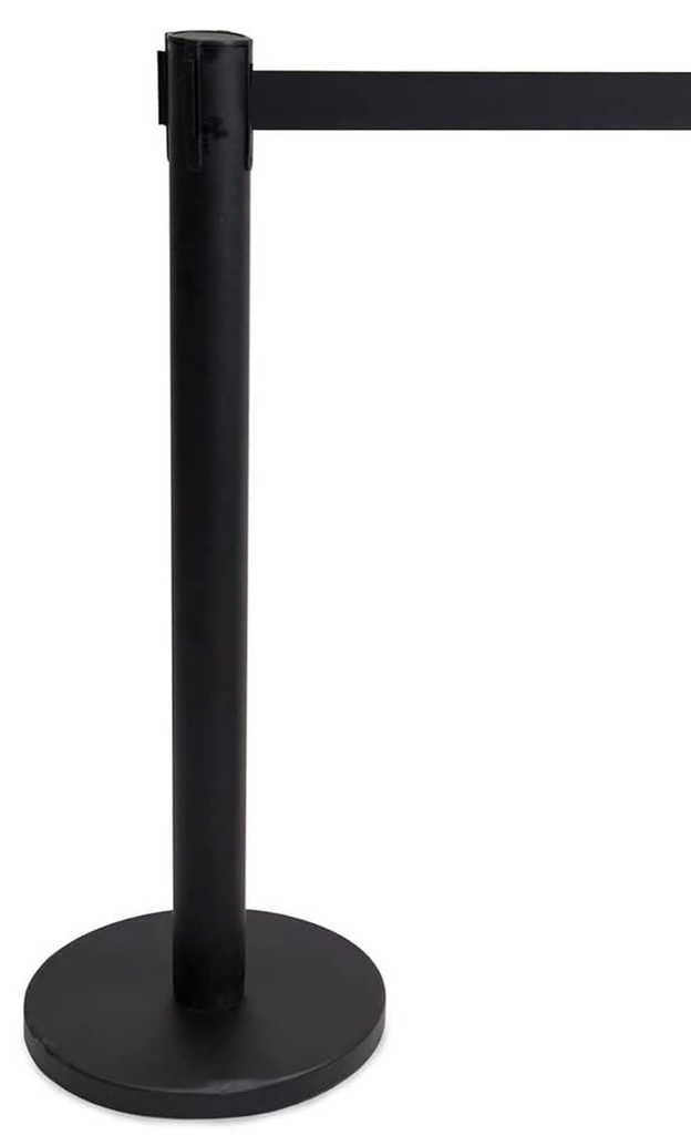 [PE1182_Black] Barrier / Q-Manager - Black with 2M Black Strip