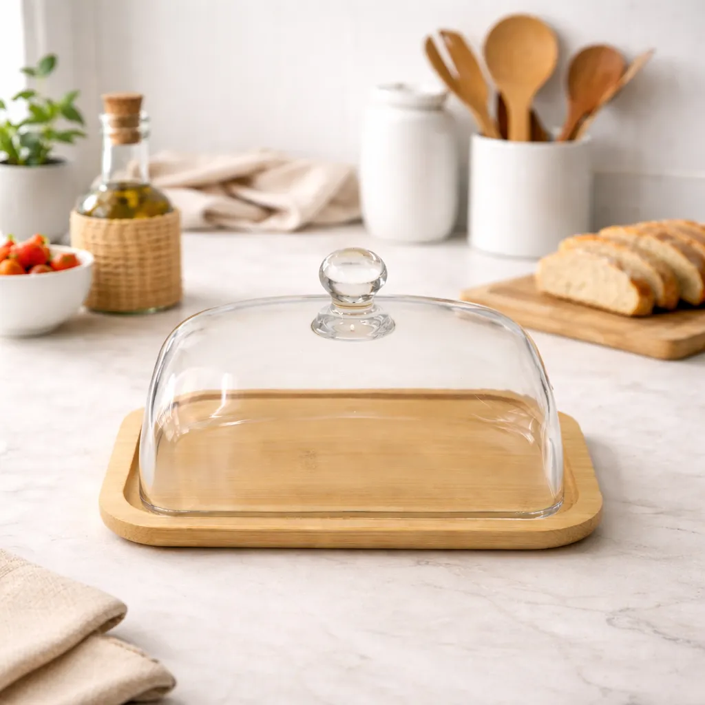 Rectangular Butter Dish with Cover 7x5in.