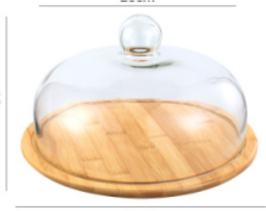 Cake Stand Multi Functional Serving Platter and Cake stand with Dome 26cmxH15cm