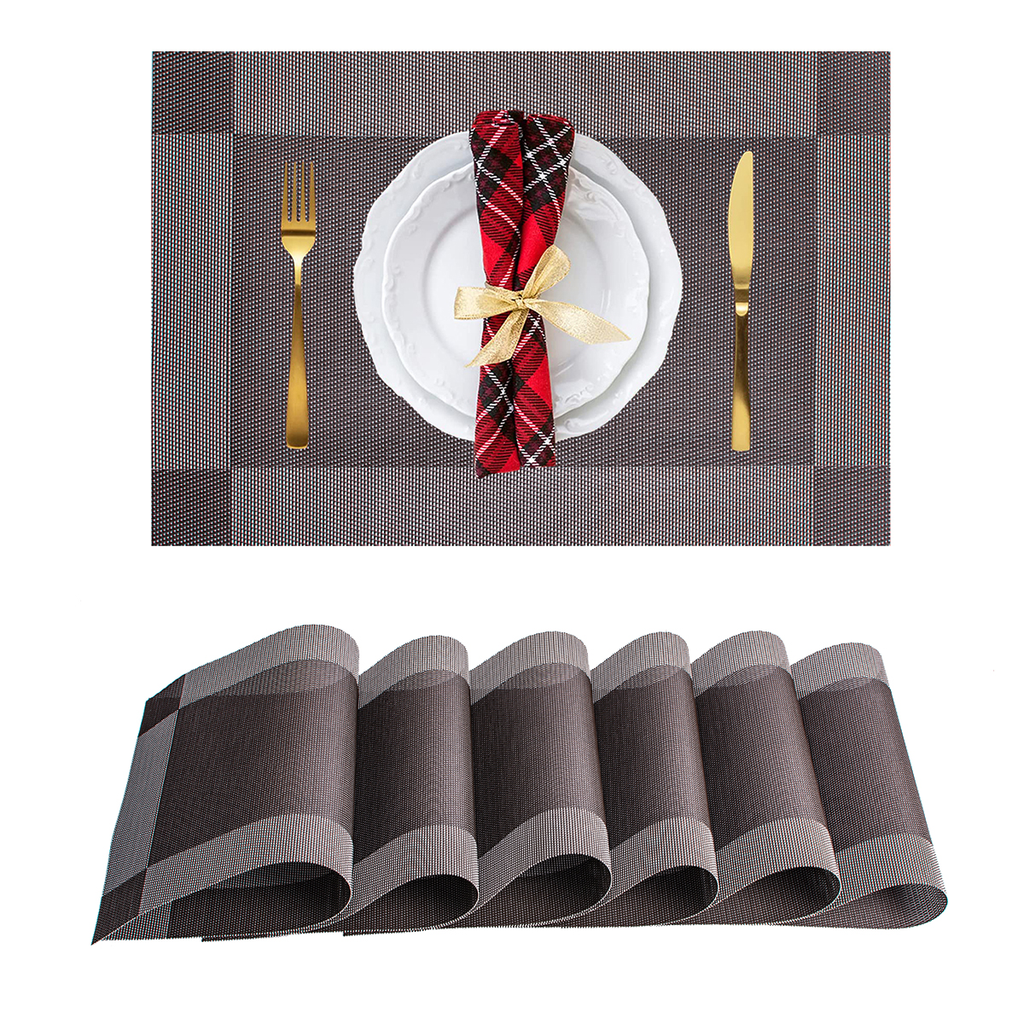 [PE2959] Placemat Dark Coffee 45x30cm
