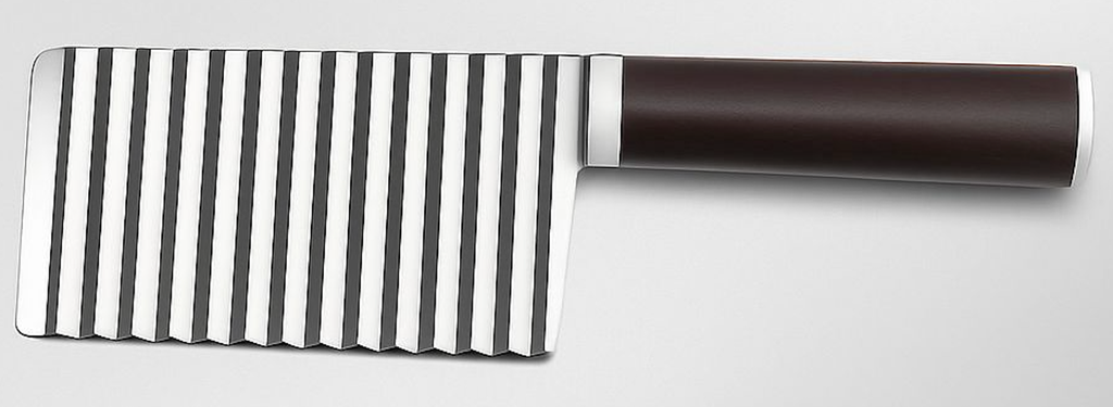 [TX1 / Pe0520] French Fry Slicer Zig-Zag Knife - Wide