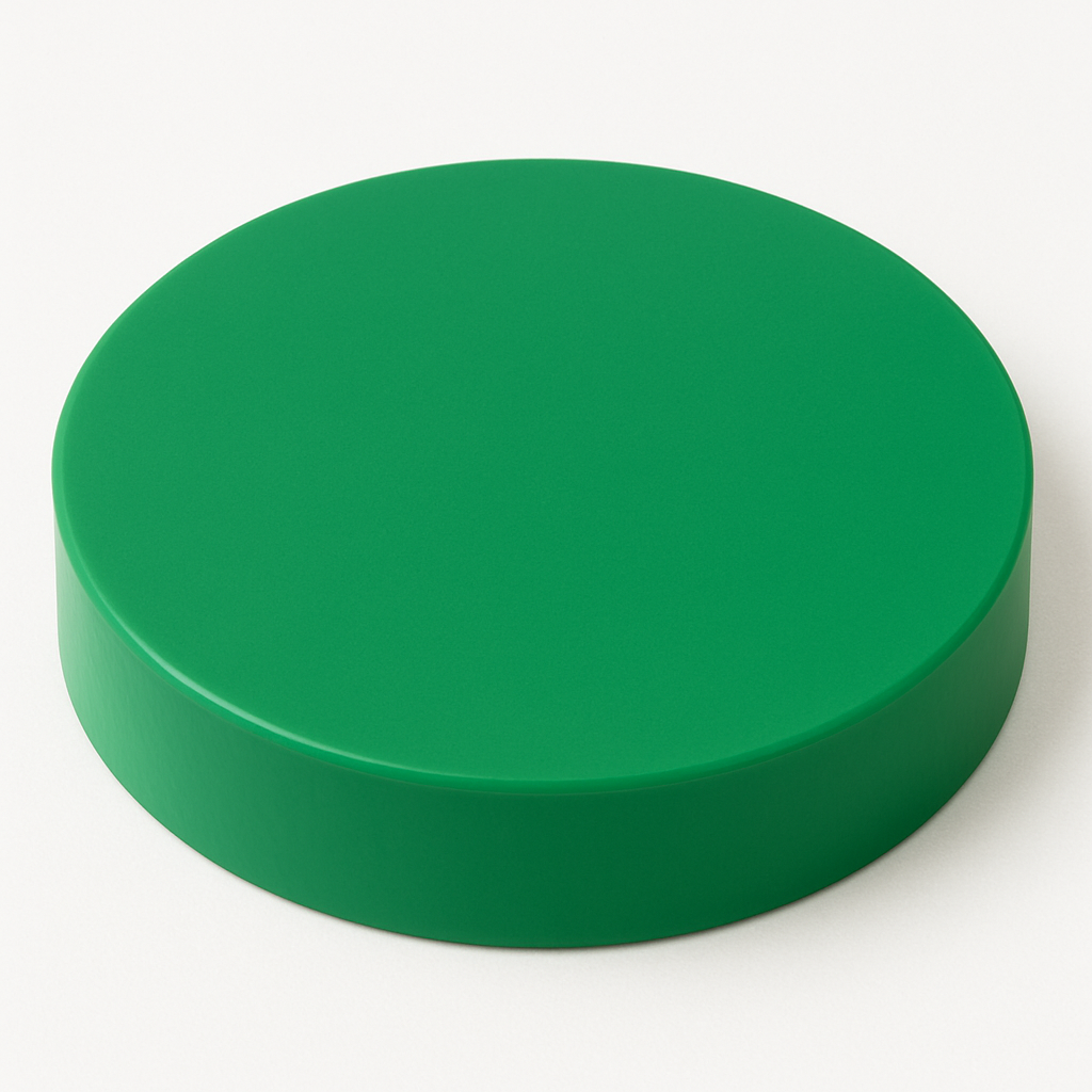 NSF - HDPE Chopping Board  Round Green 14x2in.