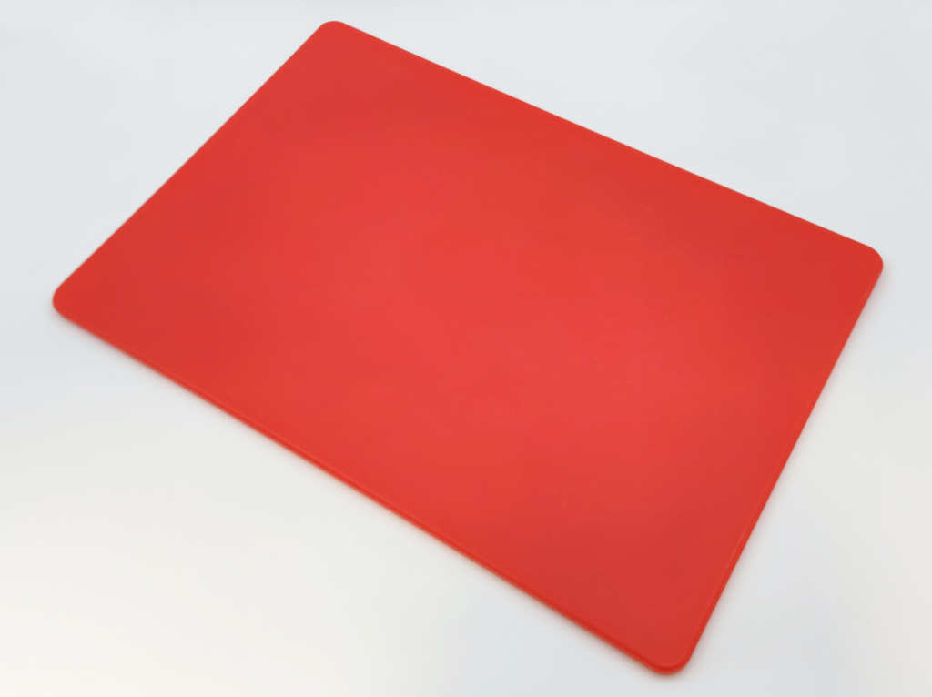 NSF - HDPE Chopping Board  Rectangular Red 12x18x1in