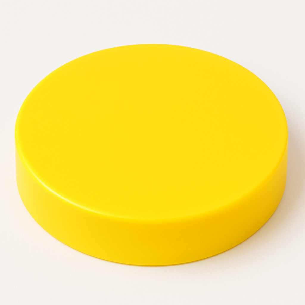 [HDR35-5-Yellow] NSF - HDPE Chopping Board  Round Yellow 14x2in.