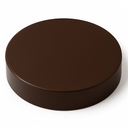 NSF - HDPE Chopping Board  Round Brown 14x2in.