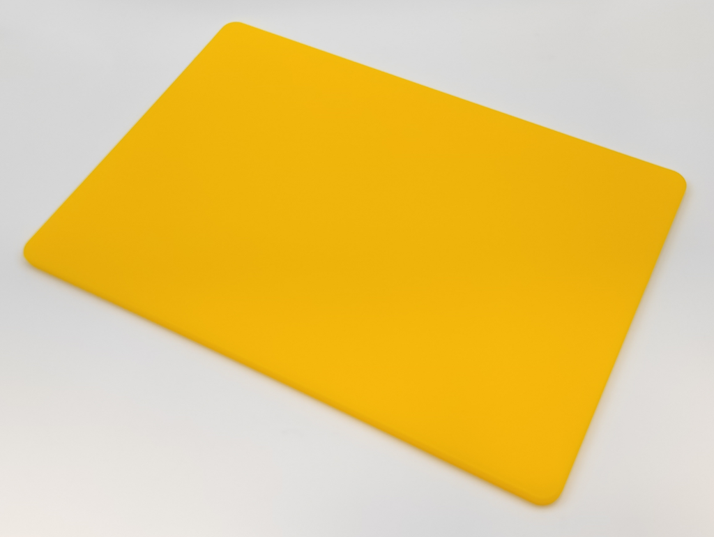 NSF - HDPE Chopping Board  Rectangular Yellow 12x18x1in